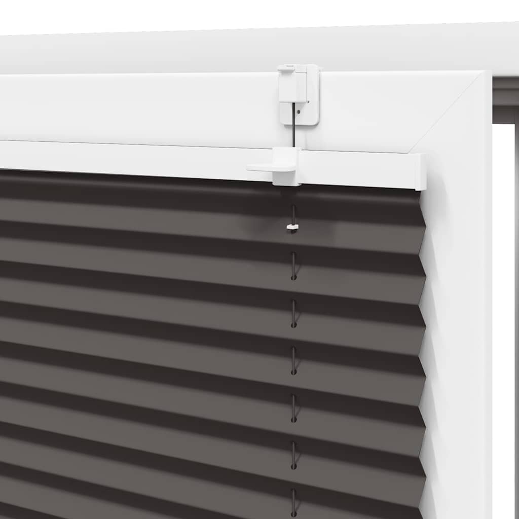 Plisségardin Sort 40x150 cm Stofbredde 39,4 cm Polyester