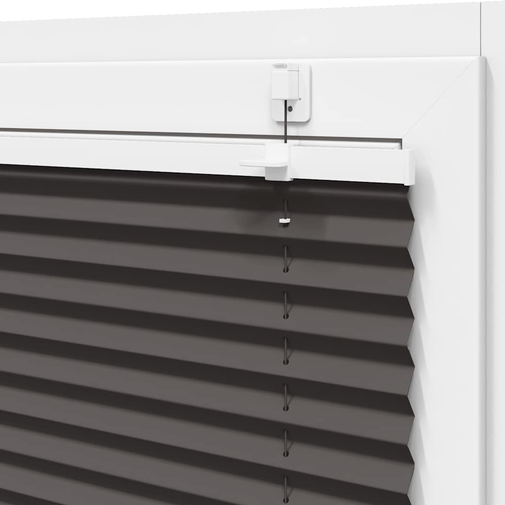 Plisségardin Sort 40x150 cm Stofbredde 39,4 cm Polyester