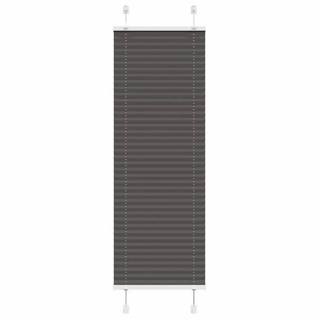Plisségardin Sort 50x150 cm Stofbredde 49,4 cm Polyester