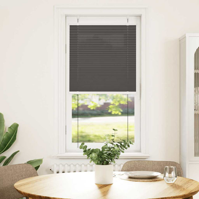 Plisségardin Sort 55x150 cm Stofbredde 54,4 cm Polyester