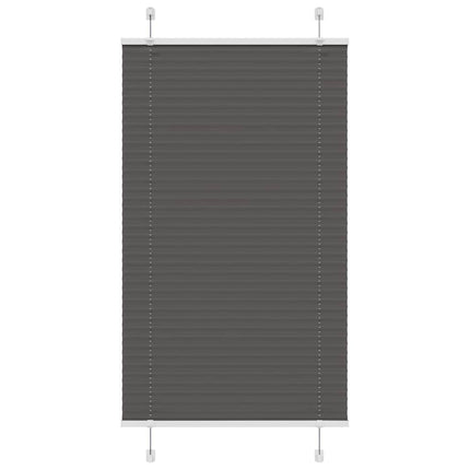 Plisségardin Sort 70x150 cm Stofbredde 69,4 cm Polyester