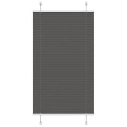 Plisségardin Sort 80x150 cm Stofbredde 79,4 cm Polyester