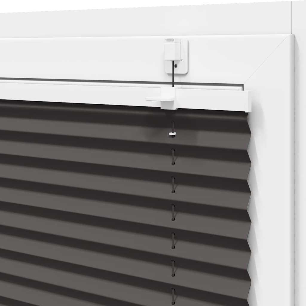 Plisségardin Sort 80x150 cm Stofbredde 79,4 cm Polyester