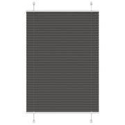 Plisségardin Sort 85x150 cm Stofbredde 84,4 cm Polyester