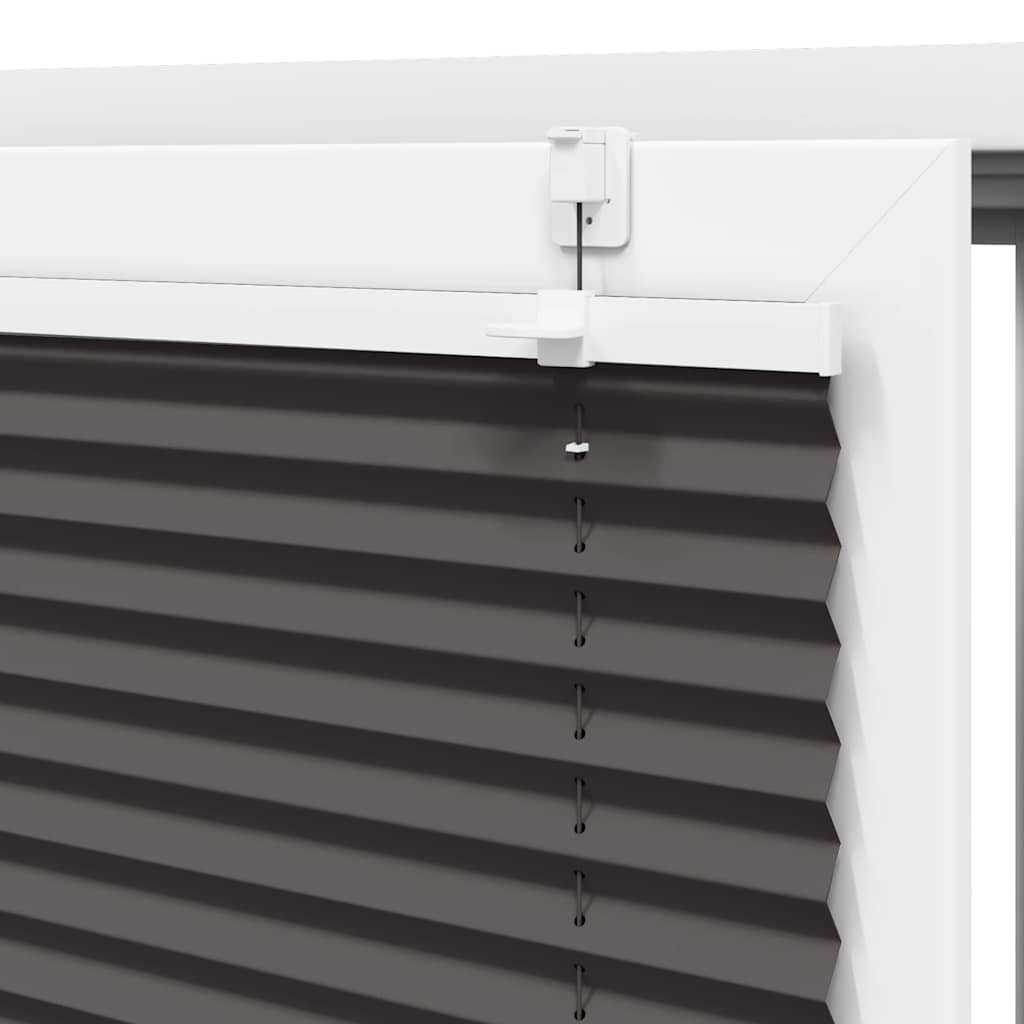 Plisségardin Sort 85x150 cm Stofbredde 84,4 cm Polyester