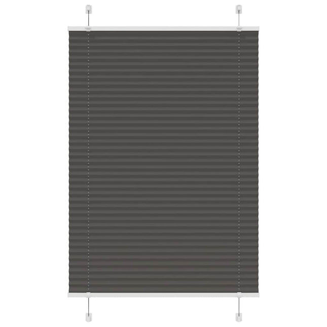 Plisségardin Sort 90x150 cm Stofbredde 89,4 cm Polyester