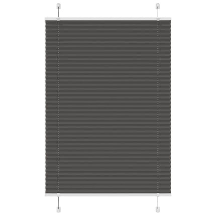 Plisségardin Sort 100x150 cm Stofbredde 99,4 cm Polyester