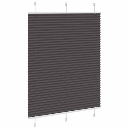 Plisségardin Sort 110x150 cm Stofbredde 109,4 cm Polyester