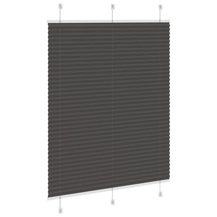 Plisségardin Sort 110x150 cm Stofbredde 109,4 cm Polyester