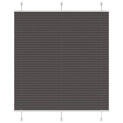 Plisségardin Sort 115x150 cm Stofbredde 114,4 cm Polyester