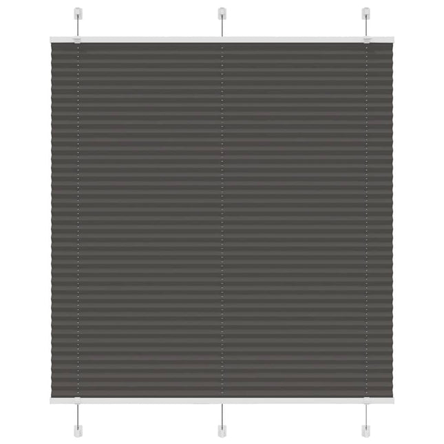 Plisségardin Sort 120x150 cm Stofbredde 119,4 cm Polyester