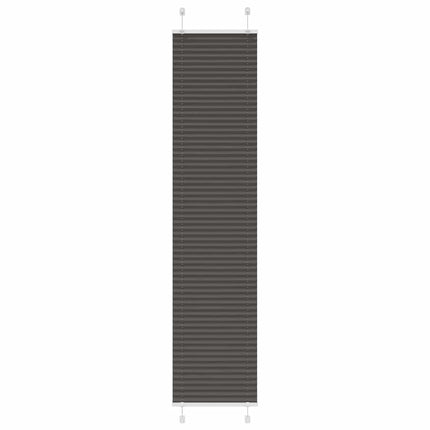 Plisségardin Sort 40x200 cm Stofbredde 39,4 cm Polyester