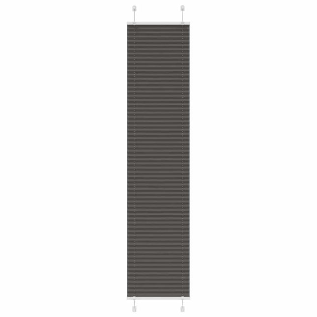 Plisségardin Sort 45x200 cm Stofbredde 44,4 cm Polyester