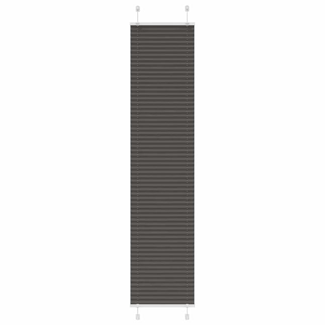 Plisségardin Sort 50x200 cm Stofbredde 49,4 cm Polyester