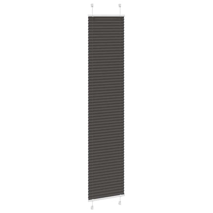Plisségardin Sort 50x200 cm Stofbredde 49,4 cm Polyester