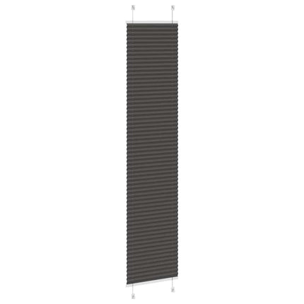 Plisségardin Sort 50x200 cm Stofbredde 49,4 cm Polyester