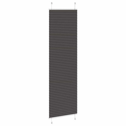 Plisségardin Sort 55x200 cm Stofbredde 54,4 cm Polyester
