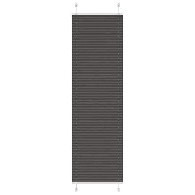Plisségardin Sort 60x200 cm Stofbredde 59,4 cm Polyester