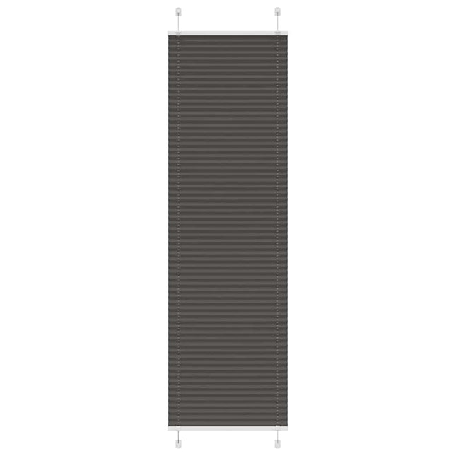 Plisségardin Sort 65x200 cm Stofbredde 64,4 cm Polyester