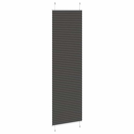 Plisségardin Sort 65x200 cm Stofbredde 64,4 cm Polyester