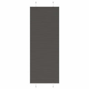 Plisségardin Sort 70x200 cm Stofbredde 69,4 cm Polyester