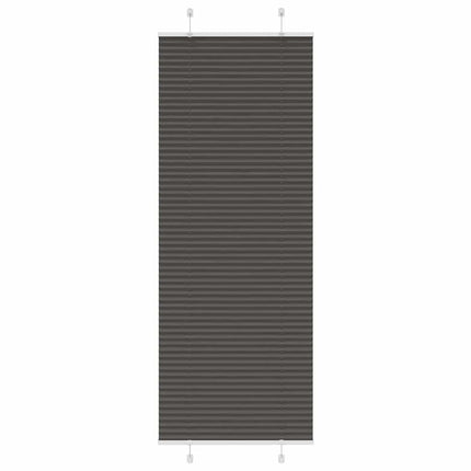 Plisségardin Sort 75x200 cm Stofbredde 74,4 cm Polyester