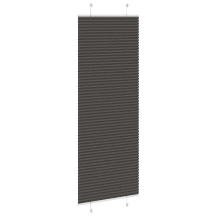 Plisségardin Sort 75x200 cm Stofbredde 74,4 cm Polyester