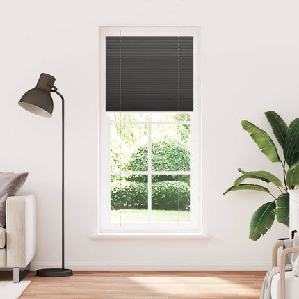 Plisségardin Sort 95x200 cm Stofbredde 94,4 cm Polyester
