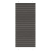 Plisségardin Sort 100x200 cm Stofbredde 99,4 cm Polyester