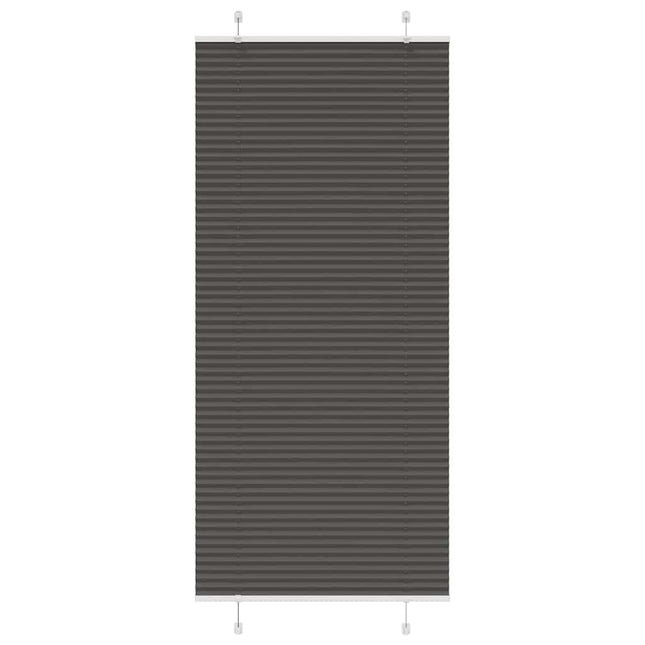 Plisségardin Sort 100x200 cm Stofbredde 99,4 cm Polyester