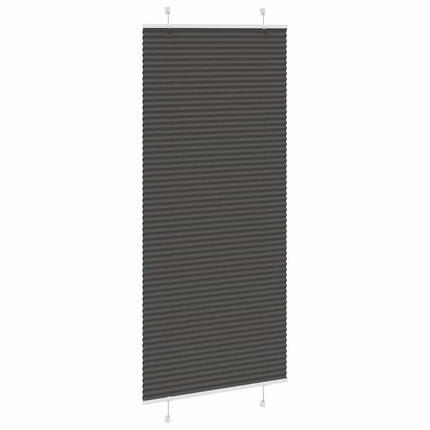 Plisségardin Sort 100x200 cm Stofbredde 99,4 cm Polyester