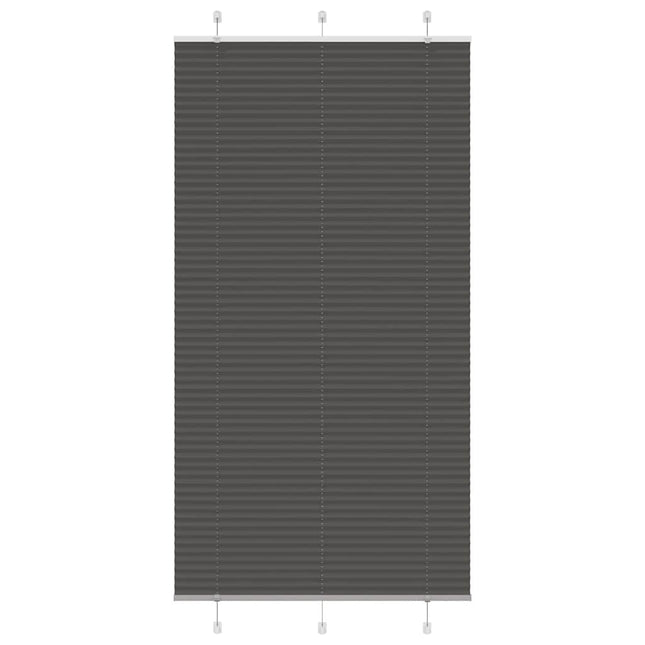 Plisségardin Sort 105x200 cm Stofbredde 104,4 cm Polyester