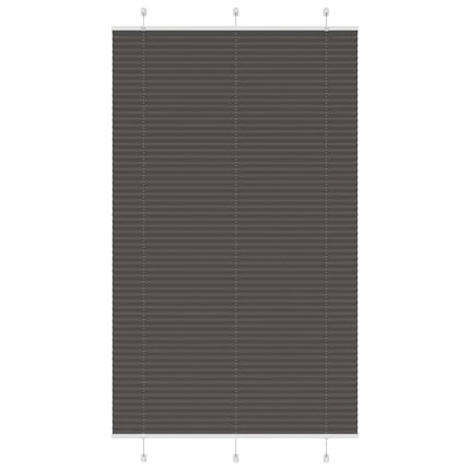 Plisségardin Sort 115x200 cm Stofbredde 114,4 cm Polyester