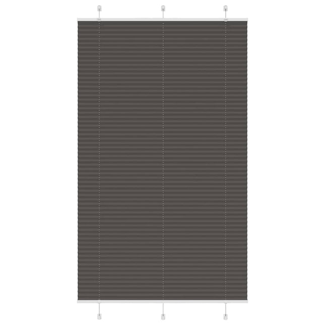 Plisségardin Sort 115x200 cm Stofbredde 114,4 cm Polyester