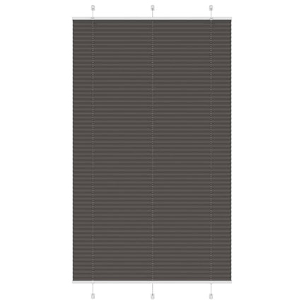 Plisségardin Sort 120x200 cm Stofbredde 119,4 cm Polyester