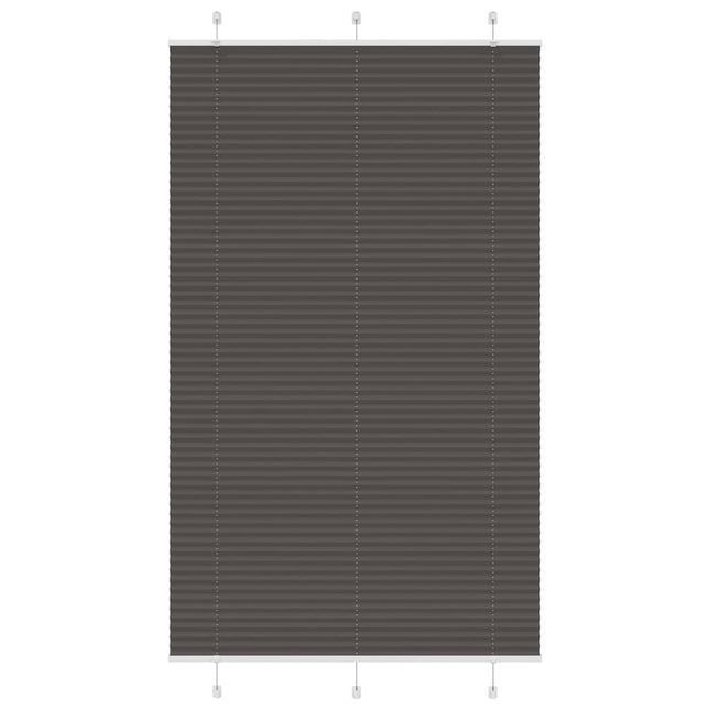 Plisségardin Sort 120x200 cm Stofbredde 119,4 cm Polyester