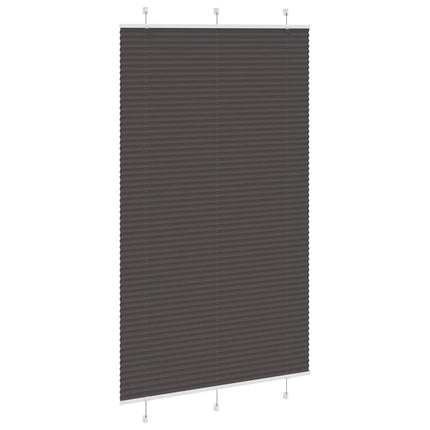 Plisségardin Sort 120x200 cm Stofbredde 119,4 cm Polyester