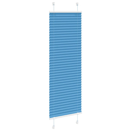 Plisségardin Blå 40x100 cm Stofbredde 39,4 cm Polyester