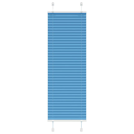 Plisségardin Blå 45x100 cm Stofbredde 44,4 cm Polyester
