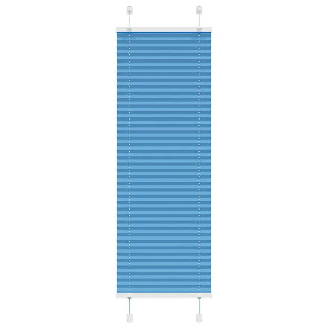 Plisségardin Blå 45x100 cm Stofbredde 44,4 cm Polyester