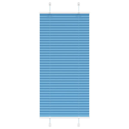 Plisségardin Blå 60x100 cm Stofbredde 59,4 cm Polyester