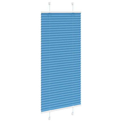 Plisségardin Blå 60x100 cm Stofbredde 59,4 cm Polyester