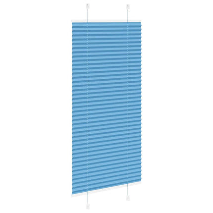 Plisségardin Blå 60x100 cm Stofbredde 59,4 cm Polyester