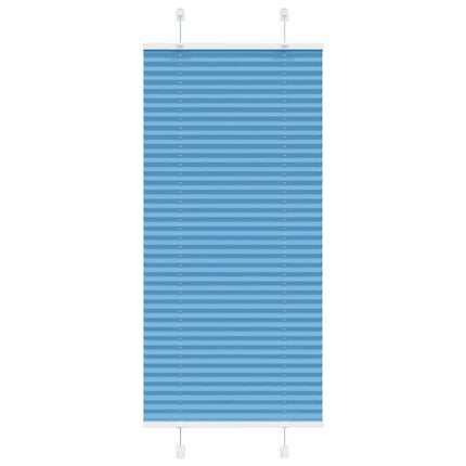 Plisségardin Blå 65x100 cm Stofbredde 64,4 cm Polyester