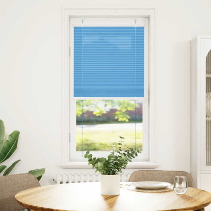 Plisségardin Blå 65x100 cm Stofbredde 64,4 cm Polyester