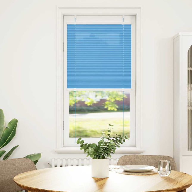 Plisségardin Blå 65x100 cm Stofbredde 64,4 cm Polyester