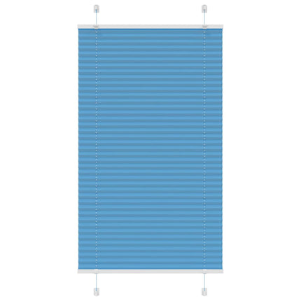 Plisségardin Blå 70x100 cm Stofbredde 69,4 cm Polyester
