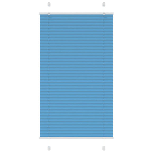 Plisségardin Blå 70x100 cm Stofbredde 69,4 cm Polyester