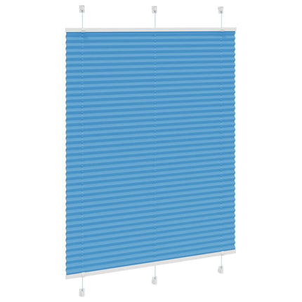 Plisségardin Blå 110x100 cm Stofbredde 109,4 cm Polyester