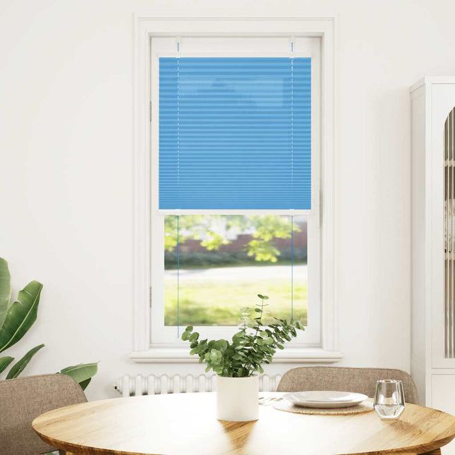Plisségardin Blå 55x150 cm Stofbredde 54,4 cm Polyester